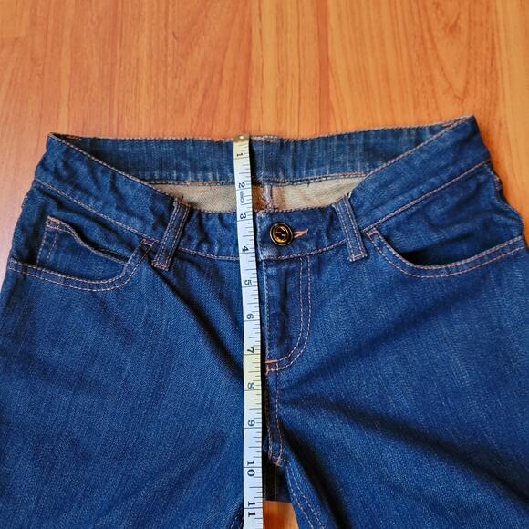 GUCCI New Flare Base Flared Jeans Premium Blue Denim Size 26 Bell Wide Bottoms - Picture 14 of 16